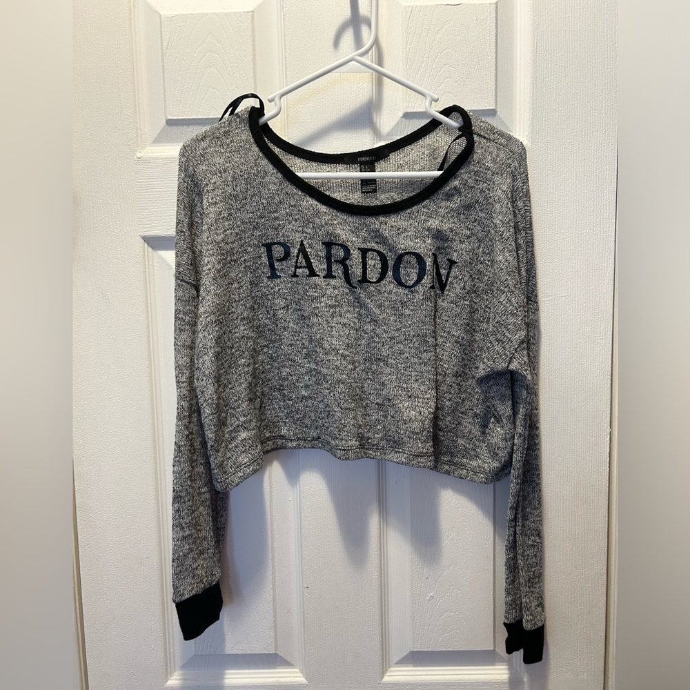 Cropped large sweater Forever 21‎ Pardon
